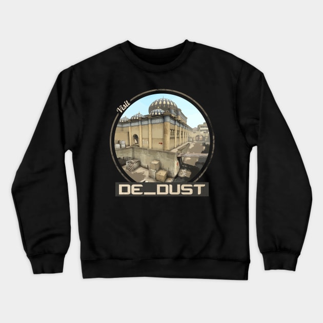 Visit Dust Crewneck Sweatshirt by R4Design